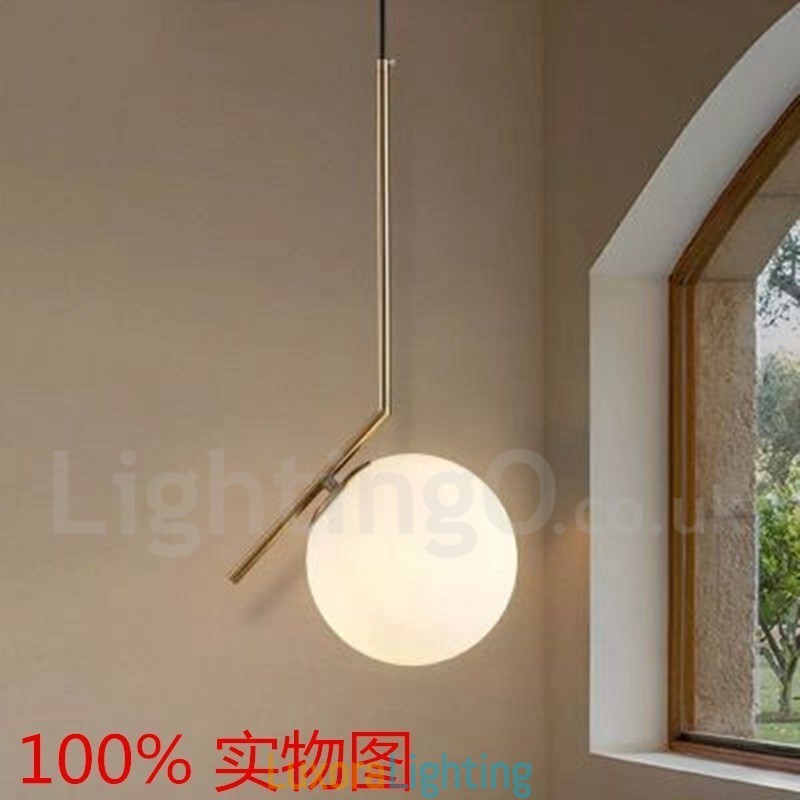 Designer Touch Decorative 1 Light Modern Contemporary Pendant Light with Glass Shade