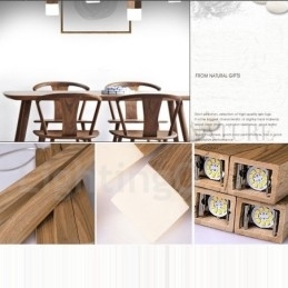 Designer Touch Decorative 1 Light Modern Contemporary Wood Pendant Light