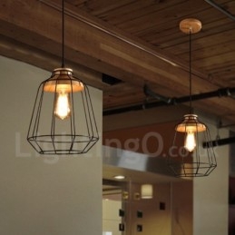 Designer Touch Decorative Vintage Metal Wooden Pendant Light