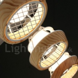 Designer Touch Decorative Dining Metal Wooden Pendant Light