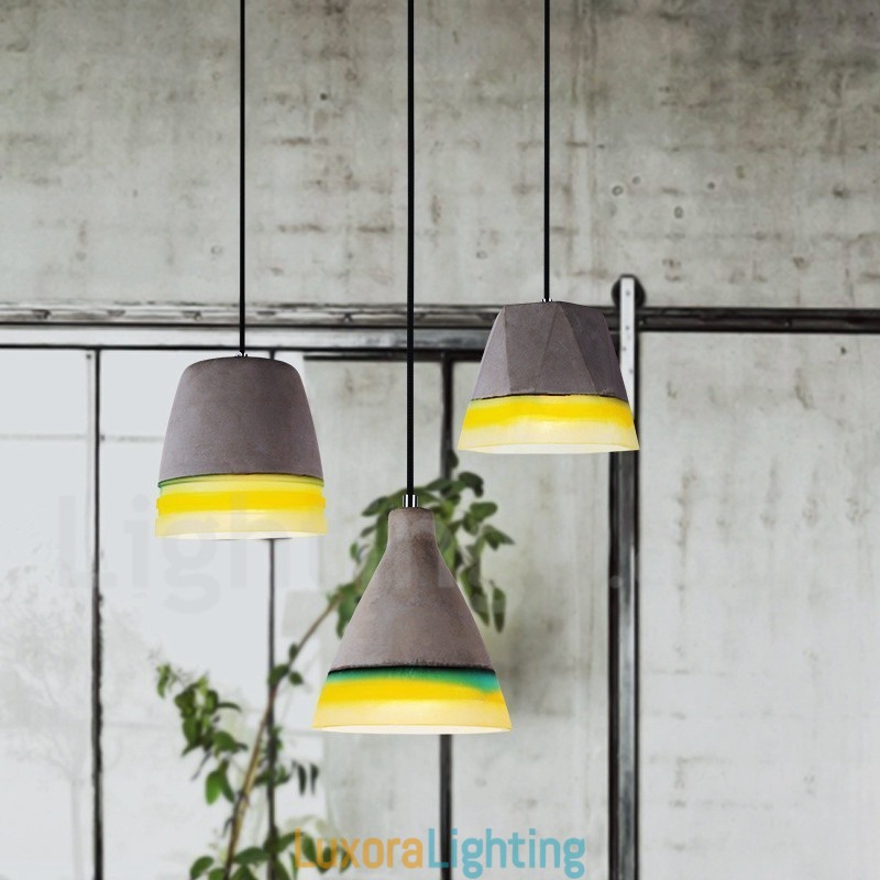 Designer Touch Decorative 1 Light Vintage Concrte Pendant Light