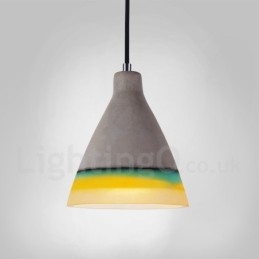 Designer Touch Decorative 1 Light Vintage Concrte Pendant Light
