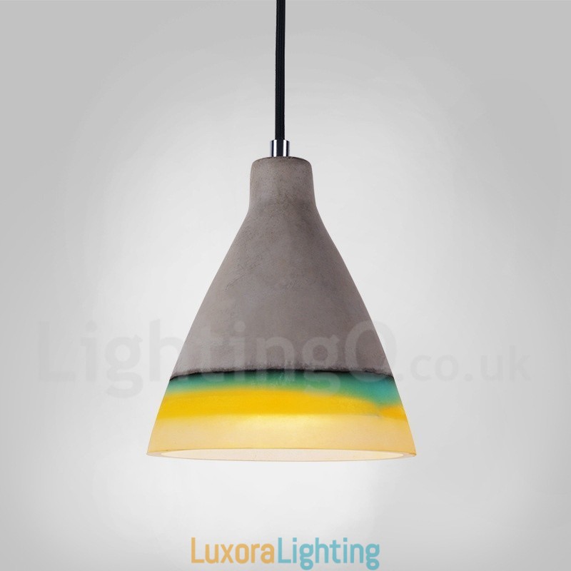 Designer Touch Decorative 1 Light Vintage Concrte Pendant Light