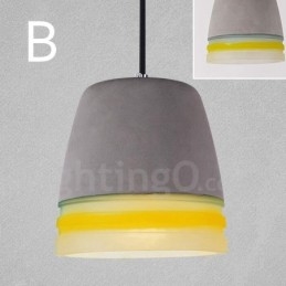 Designer Touch Decorative 1 Light Vintage Concrte Pendant Light