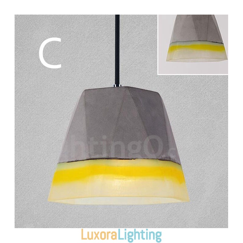 Designer Touch Decorative 1 Light Vintage Concrte Pendant Light