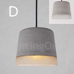 Designer Touch Decorative 1 Light Vintage Concrte Pendant Light