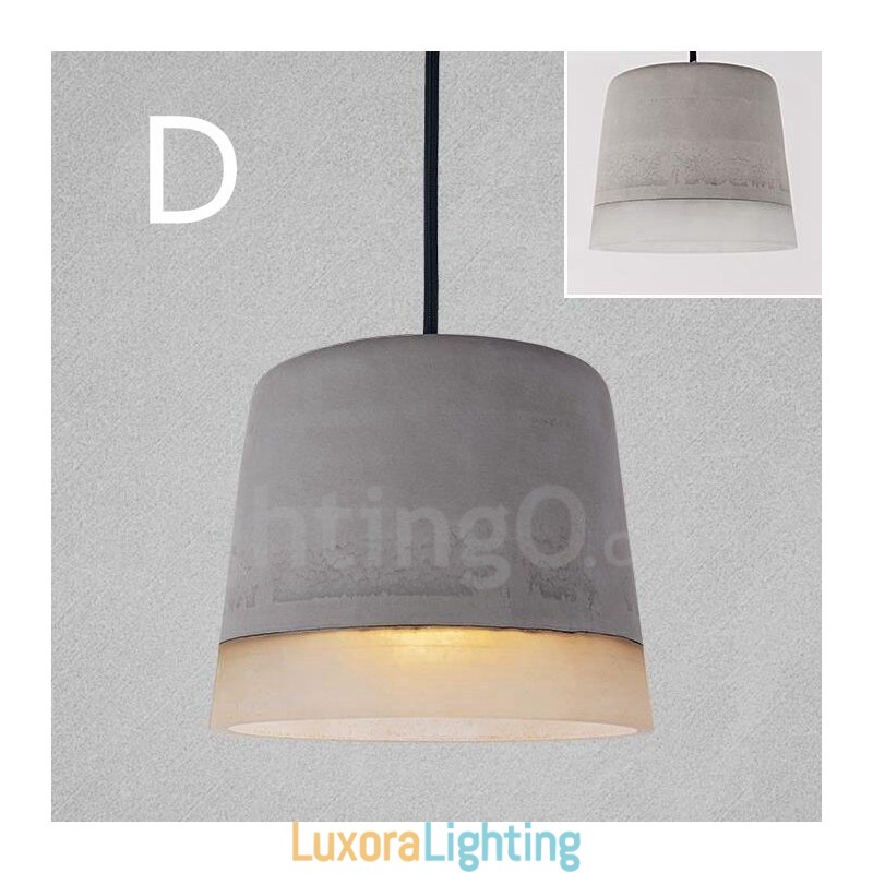 Designer Touch Decorative 1 Light Vintage Concrte Pendant Light
