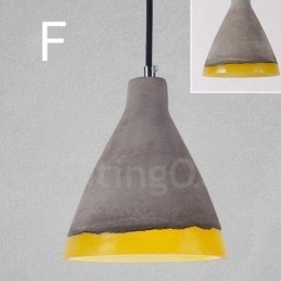Designer Touch Decorative 1 Light Vintage Concrte Pendant Light