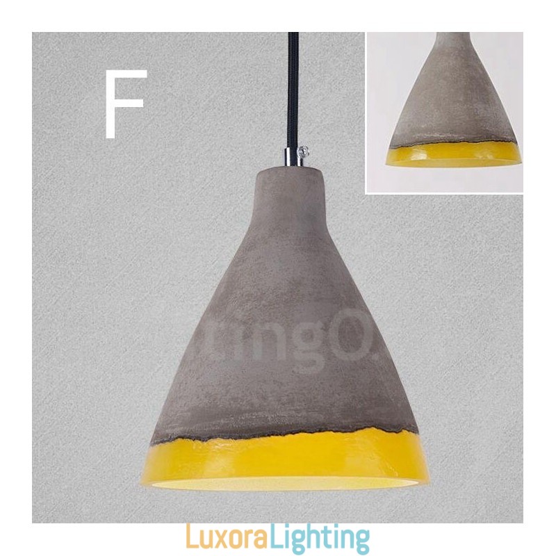 Designer Touch Decorative 1 Light Vintage Concrte Pendant Light