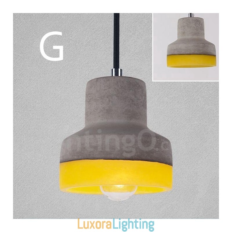 Designer Touch Decorative 1 Light Vintage Concrte Pendant Light
