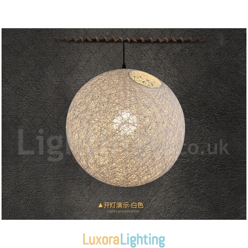 Designer Touch Decorative Modern Contemporary Bamboo Rattan Pendant Light