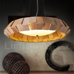 Designer Touch Decorative Modern Contemporary Wood Pendant Light