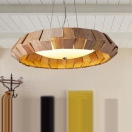 Designer Touch Decorative Modern Contemporary Wood Pendant Light