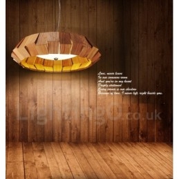 Designer Touch Decorative Modern Contemporary Wood Pendant Light