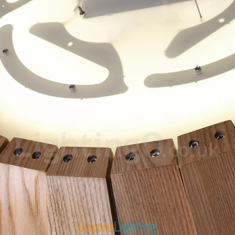 Designer Touch Decorative Modern Contemporary Wood Pendant Light