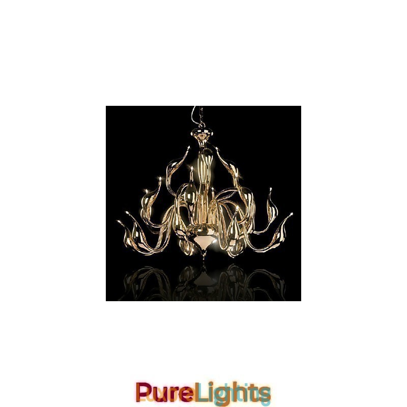 Designer Touch Decorative Modern Chandelier Light 18 Lights G4 Gold Plating