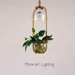 Designer Touch Decorative Traditional Classic Single Light Glass Pendant Light