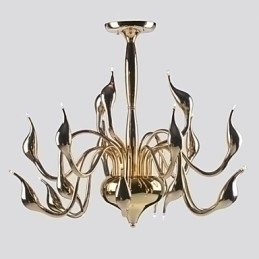 Designer Touch Decorative Modern Chandelier Light 18 Lights G4 Gold Plating