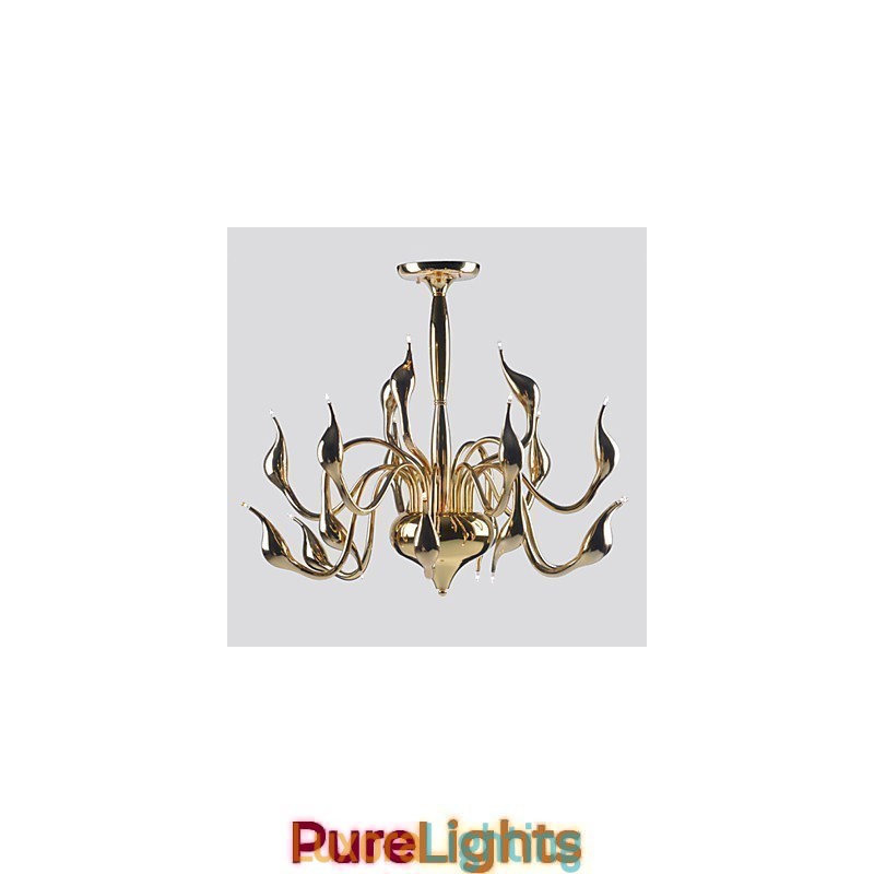 Designer Touch Decorative Modern Chandelier Light 18 Lights G4 Gold Plating
