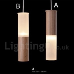 Designer Touch Decorative Modern Contemporary One Light Wooden Pendant Light