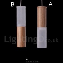 Designer Touch Decorative Modern Contemporary One Light Wooden Pendant Light