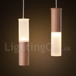 Designer Touch Decorative Modern Contemporary 7 Light Wooden Pendant Light