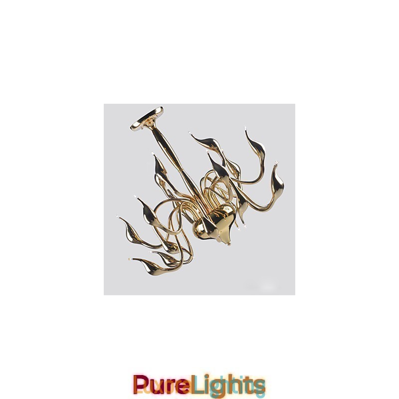 Designer Touch Decorative Modern Chandelier Light 18 Lights G4 Gold Plating