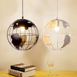 Designer Touch Decorative Country Vintage Globe Metal Pendant Light