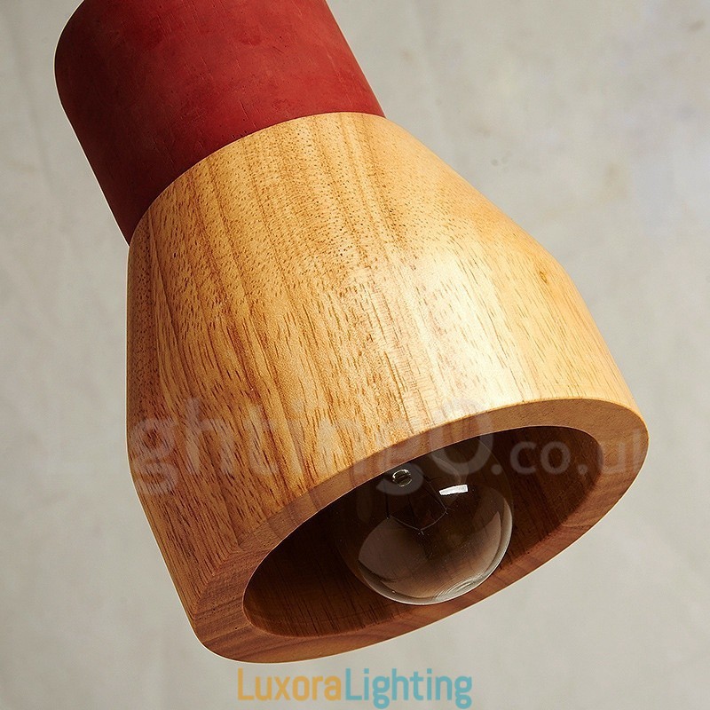Designer Touch Decorative Vintage Wood Concrte Pendant Light