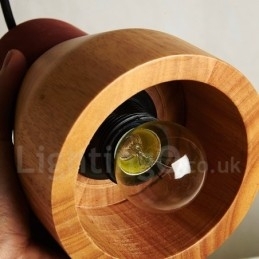 Designer Touch Decorative Vintage Wood Concrte Pendant Light