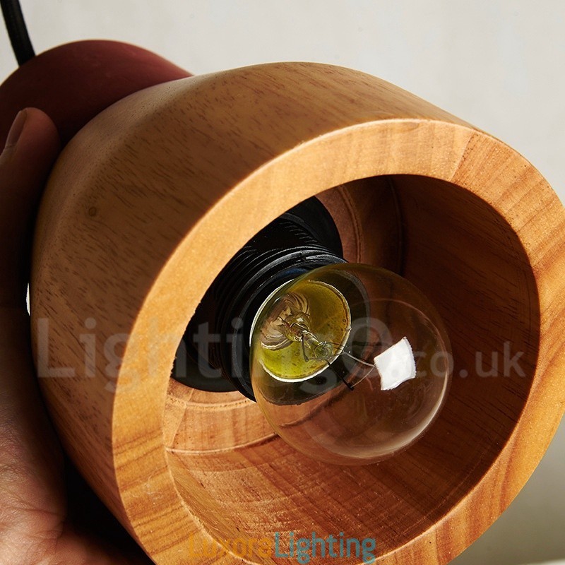 Designer Touch Decorative Vintage Wood Concrte Pendant Light