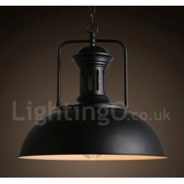 Designer Touch Decorative Black Country Vintage Metal Pendant Light