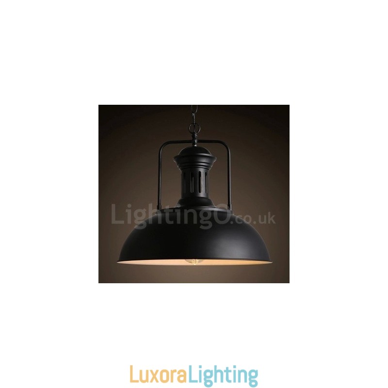 Designer Touch Decorative Black Country Vintage Metal Pendant Light
