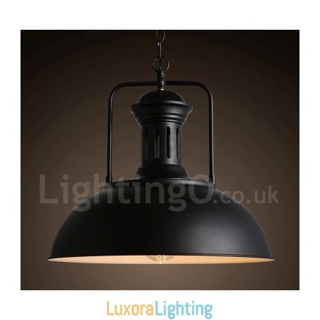 Designer Touch Decorative Black Country Vintage Metal Pendant Light