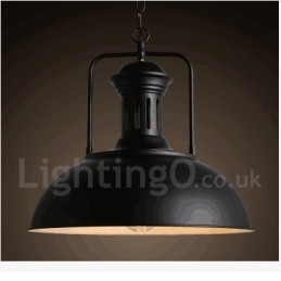 Designer Touch Decorative Black Country Vintage Metal Pendant Light