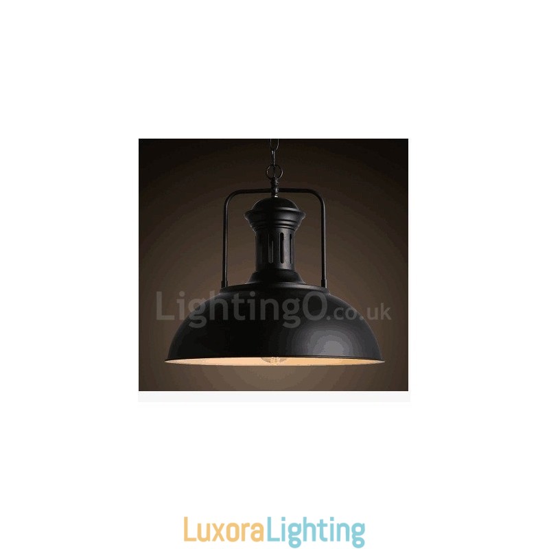 Designer Touch Decorative Black Country Vintage Metal Pendant Light