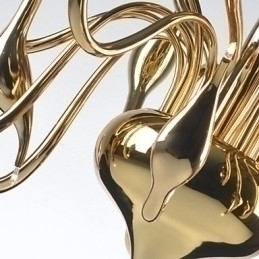 Designer Touch Decorative Modern Chandelier Light 18 Lights G4 Gold Plating