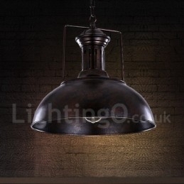 Designer Touch Decorative Black Country Vintage Metal Pendant Light