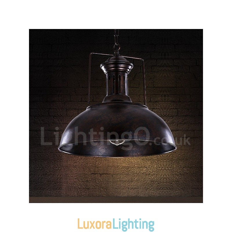 Designer Touch Decorative Black Country Vintage Metal Pendant Light