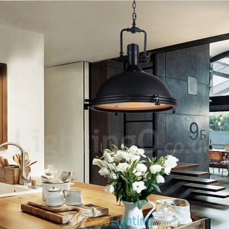 Designer Touch Decorative Black Vintage Metal Pendant Light