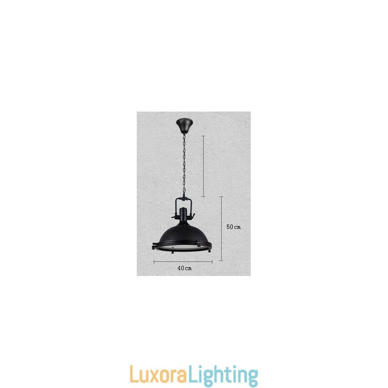 Designer Touch Decorative Black Vintage Metal Pendant Light