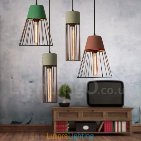 Designer Touch Decorative 1 Light Metal Concrte Pendant Light