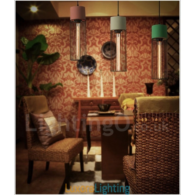 Designer Touch Decorative 1 Light Metal Concrte Pendant Light