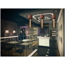 Designer Touch Decorative 1 Light Metal Concrte Pendant Light