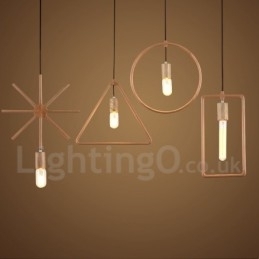 Designer Touch Decorative 1 Light Rustic Lodge Wooden Pendant Light