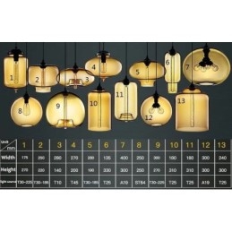 Designer Touch Decorative Modern Contemporary Multi Colors 1 Light Glass Pendant Light