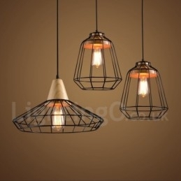 Designer Touch Decorative Country Metal Wooden Pendant Light