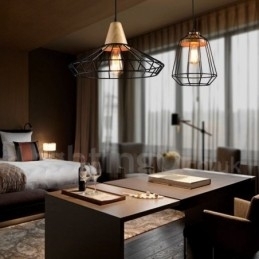 Designer Touch Decorative Country Metal Wooden Pendant Light