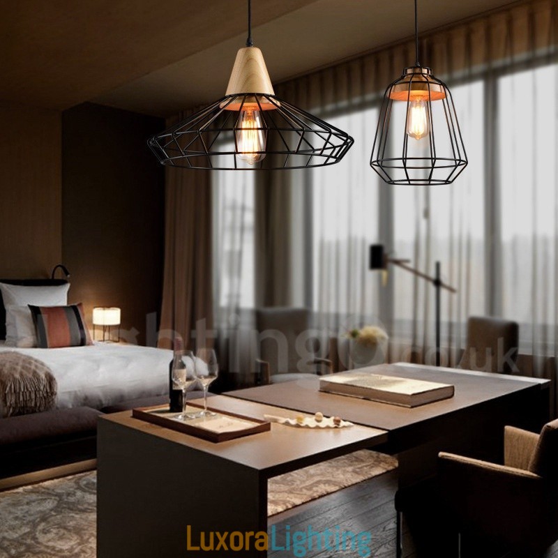 Designer Touch Decorative Country Metal Wooden Pendant Light