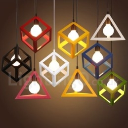 Designer Touch Decorative Modern Contemporary Multi Colors Metal 1 Light Pendant Light